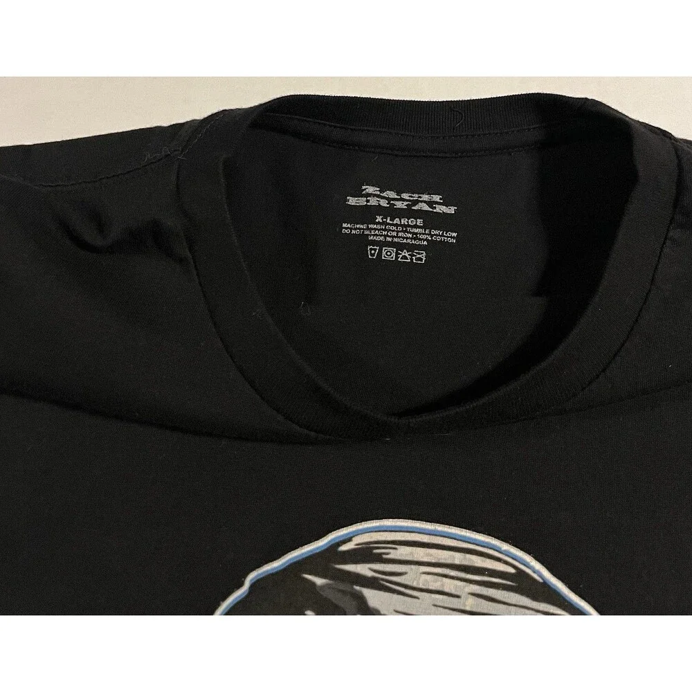 Zach Bryan Double Sided Country Music Concert Tour Album T-Shirt Tee XL Black - Picture 6 of 8